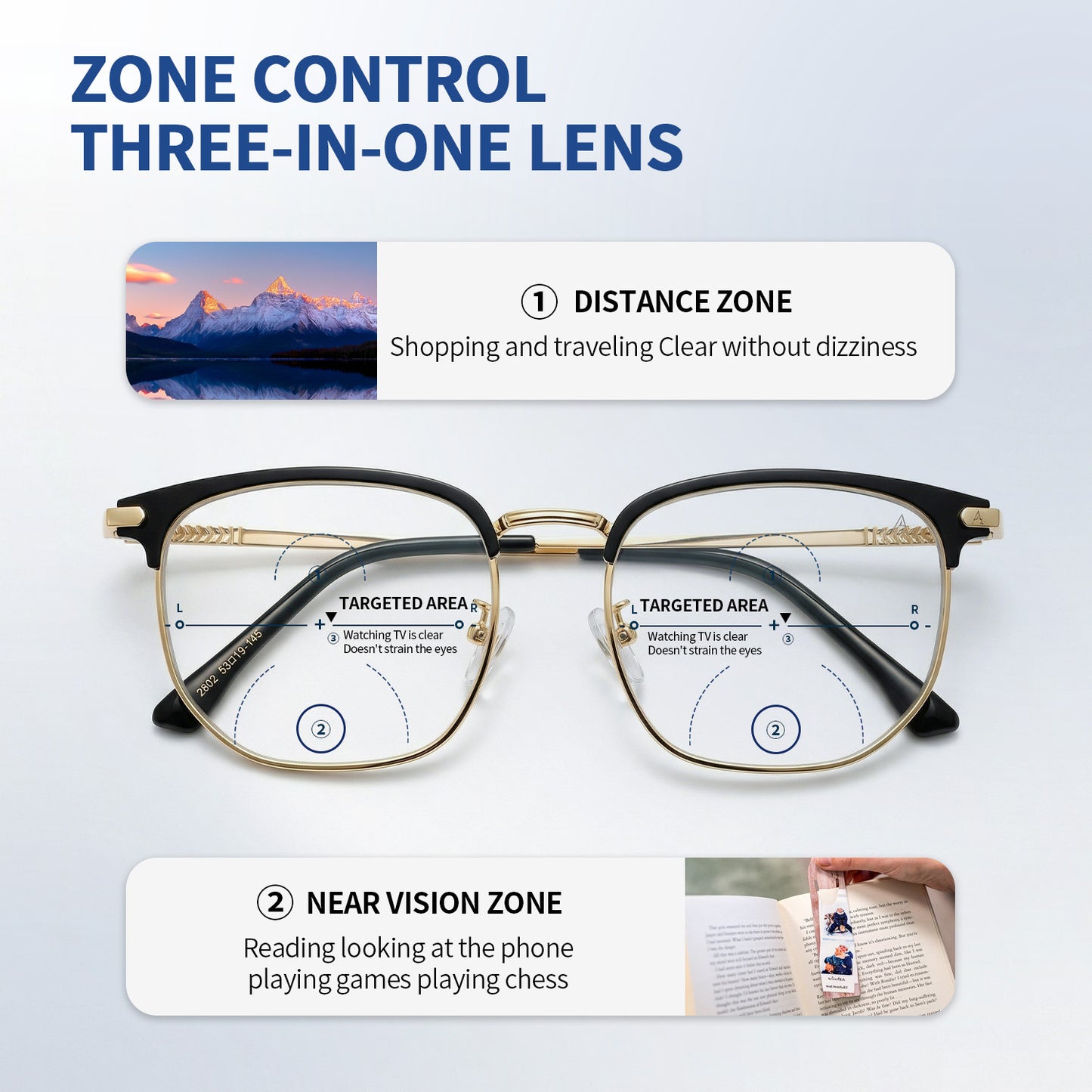 Intelligent Auto-Focus Blue-Light Readers That Instantly Adjust to Your Vision(+1.0~+7.0) — No Rx
