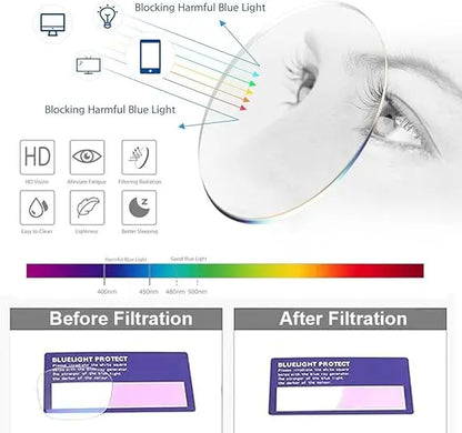 Gafas de lectura ultraligeras, adaptables y de precisión con enfoque ajustable, portátiles, antifatiga, protección ocular, lentes HD, cómodas para leer.