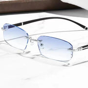 Fashion Diamond Rimless Blue Light Auto-Focus(+1.0~+7.0) Progressives Glasses