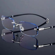 Fashion Diamond Rimless Blue Light Auto-Focus(+1.0~+7.0) Progressives Glasses