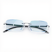 Fashion Diamond Rimless Blue Light Auto-Focus(+1.0~+7.0) Progressives Glasses