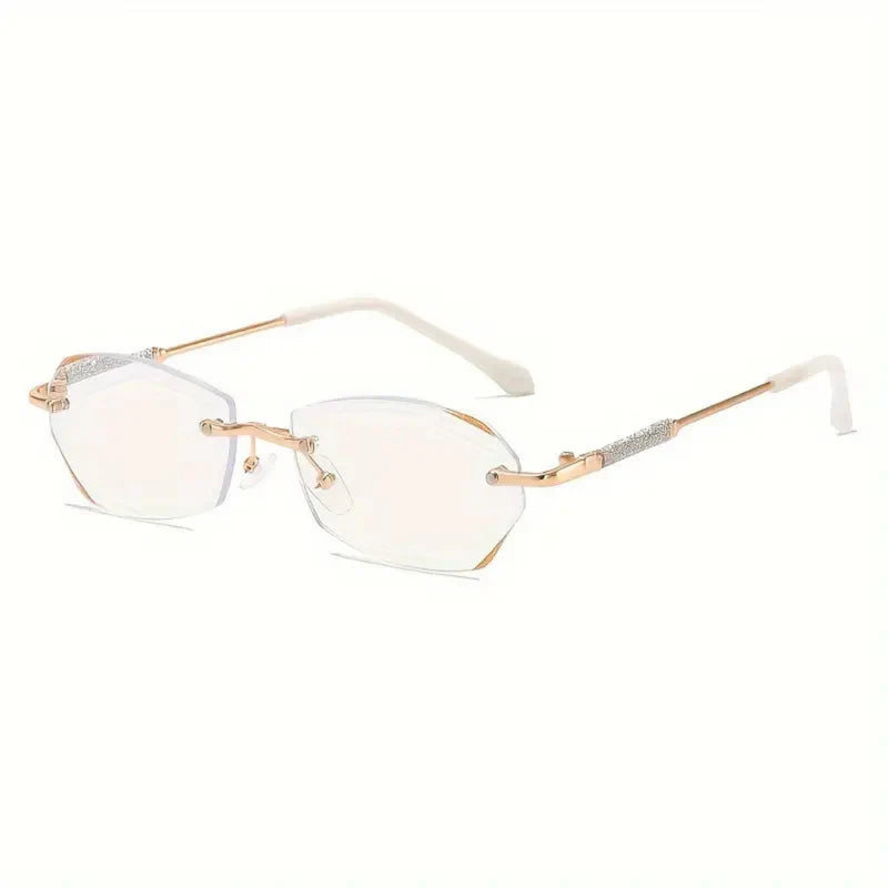 Gafas progresivas ultraligeras sin montura con protección contra luz azul y rayos UV (+1.0~+7.0) 