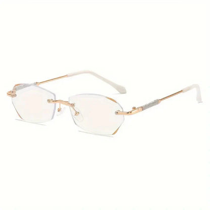 Gafas progresivas ultraligeras sin montura con protección contra luz azul y rayos UV (+1.0~+7.0) 