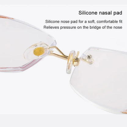 Gafas progresivas ultraligeras sin montura con protección contra luz azul y rayos UV (+1.0~+7.0) 