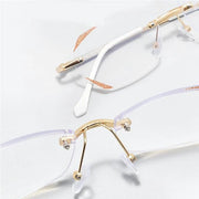 Ultralight Rimless Blue Light & UV Protection Progressives(+1.0~+7.0) Glasses