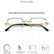 Ultra-lightweight anti-blue light integrated Progressive reading glasses